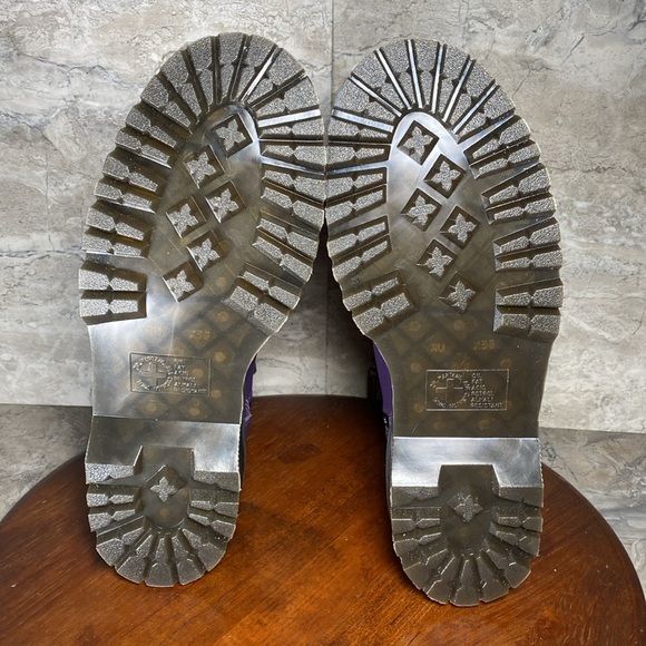 Dr. Martens Jadon III Pisa Soft Leather Women’s 12 Purple Platform Boots - Picture 6 of 7